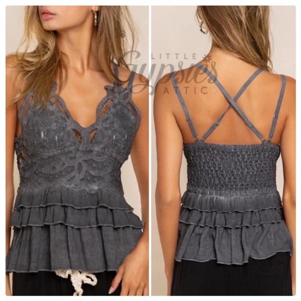 POL Sweet Burnout Flirty Lace Top - Picture 7 of 11